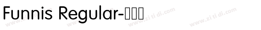 Funnis Regular字体转换